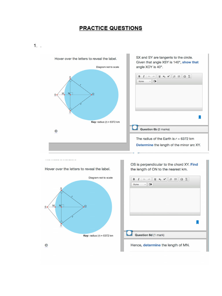 Practice Questions | PDF