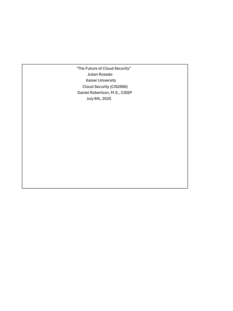 Future Trends in Cloud Security | PDF | Quantum Computing | Cloud Computing