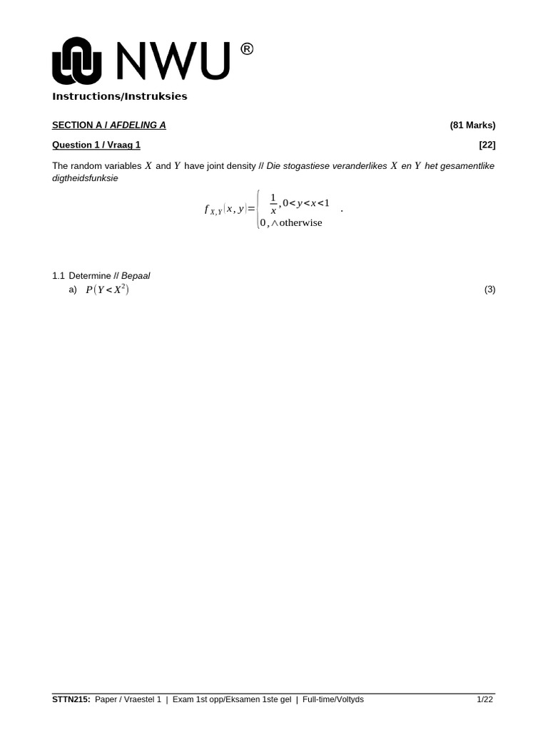 Joint Density and Moment Generating Functions | PDF
