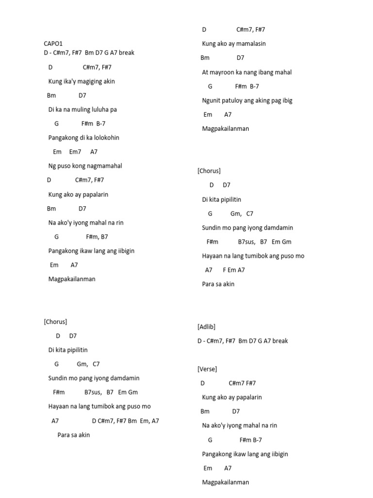 Para Sa Akin | PDF