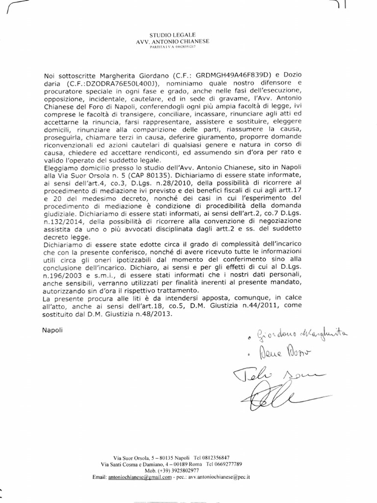 Procura Alle Liti | PDF