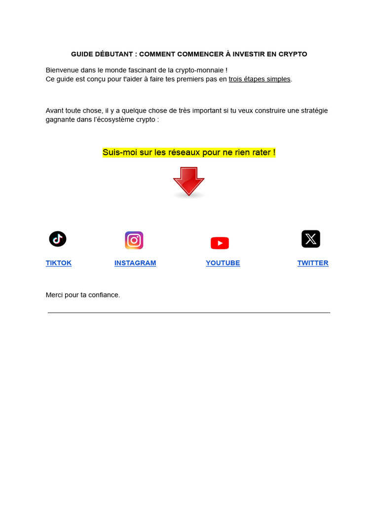 Guide Débutant - Investir en Crypto | PDF | Crytomonnaies | Bitcoin
