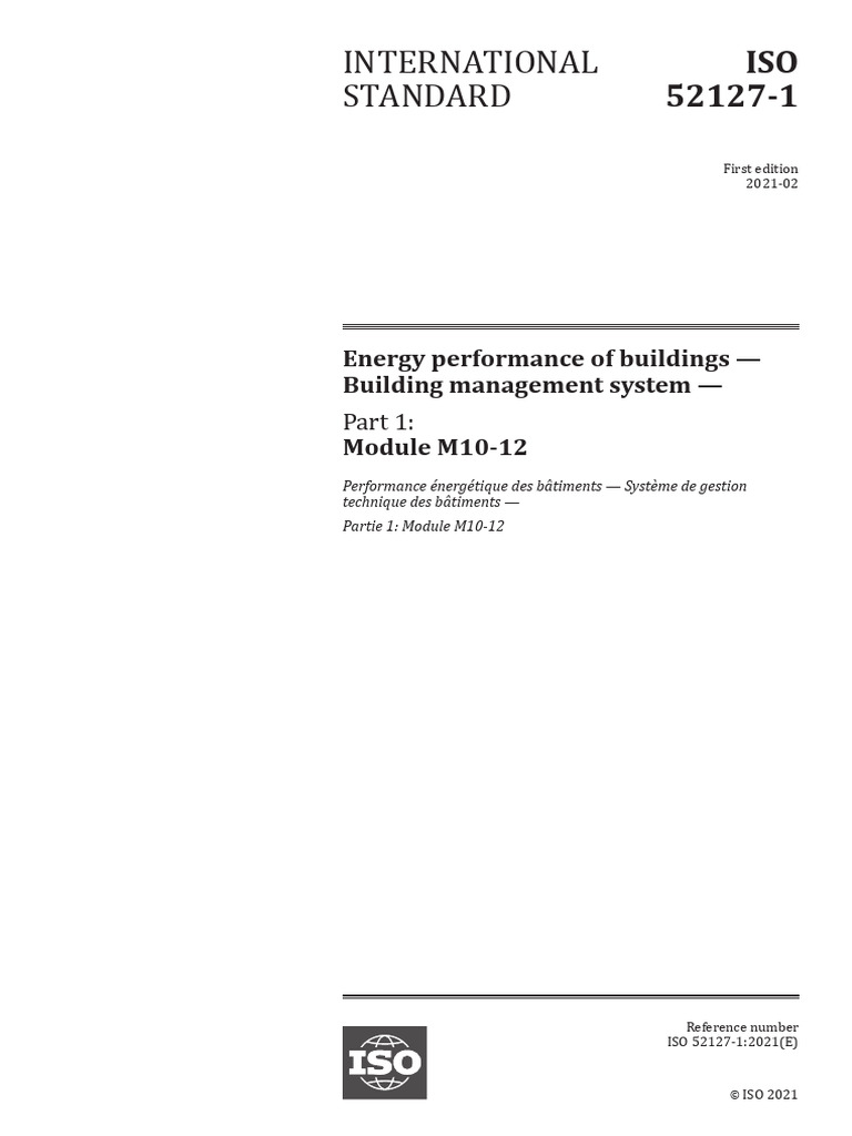 ISO 52127-1: Building Management Systems | PDF | International ...