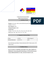 Material Safety Data Sheet Natrium Hidroksida