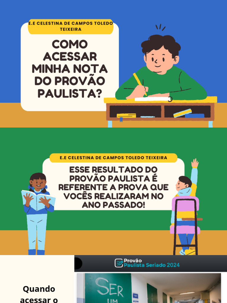 Como Acessar Nota do Provão Paulista | PDF