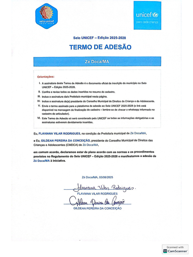Termo de Adesão Assinado | PDF