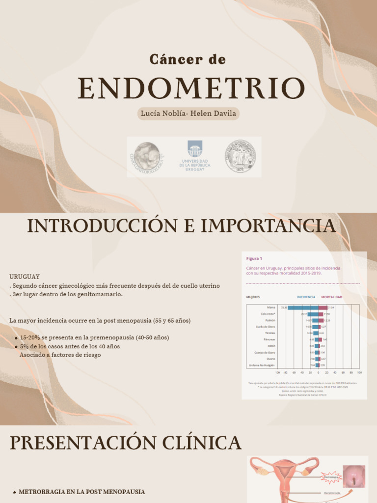 Cáncer de Endometrio: Diagnóstico y Tratamiento | PDF | Neoplasias ...