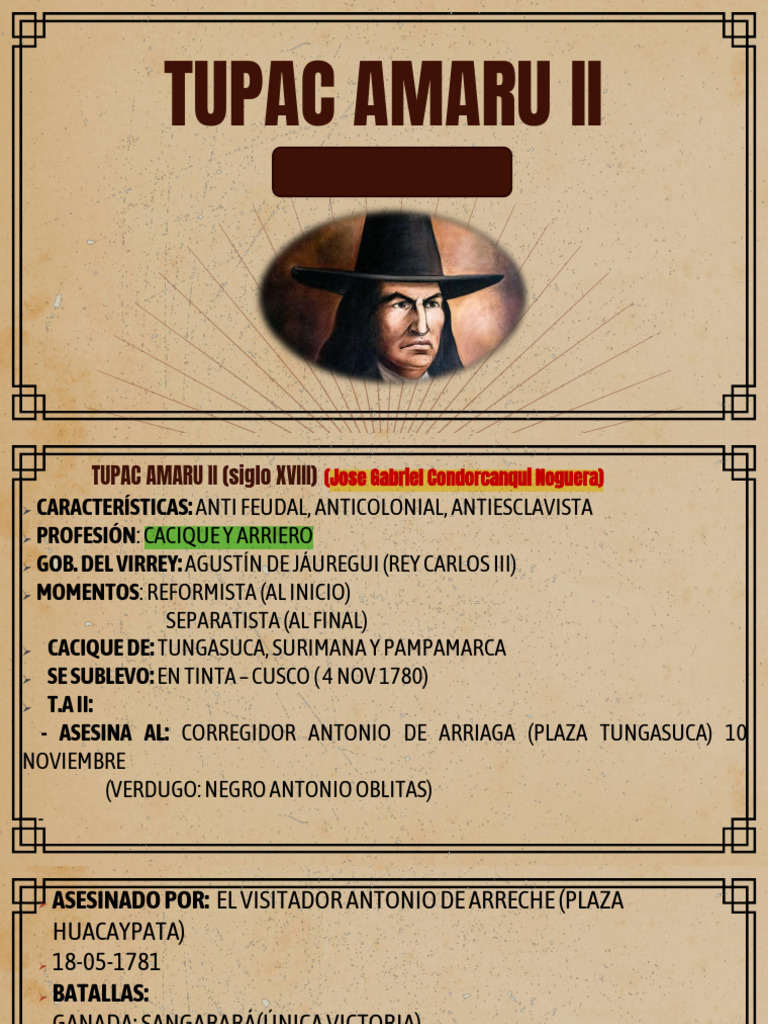 Tupac Amaru II | PDF | America latina | América del Sur
