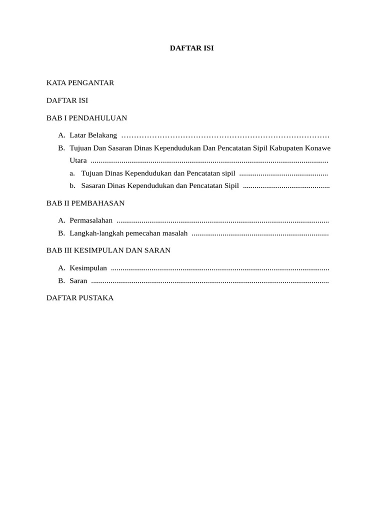 Daftar Isi | PDF
