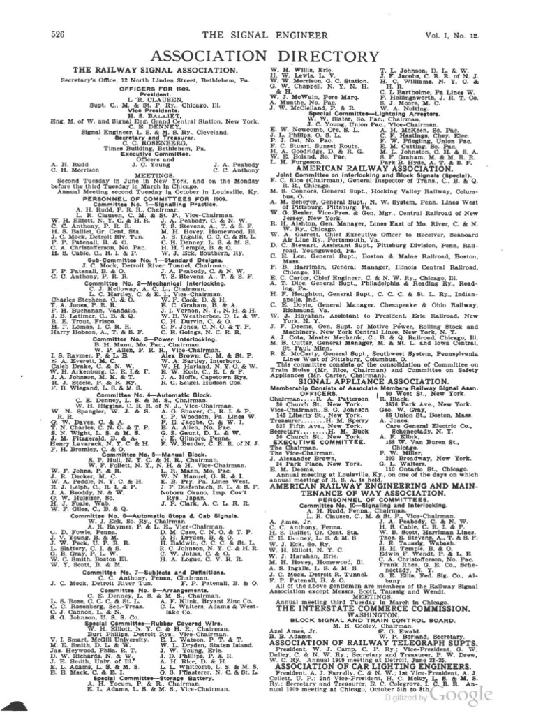 Railway Signaling V01 Jun-1908 To May-1909 | PDF | Rail Infrastructure ...