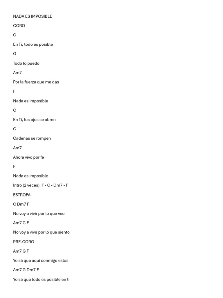 Letras de Canciones de Alabanza y Adoración | PDF