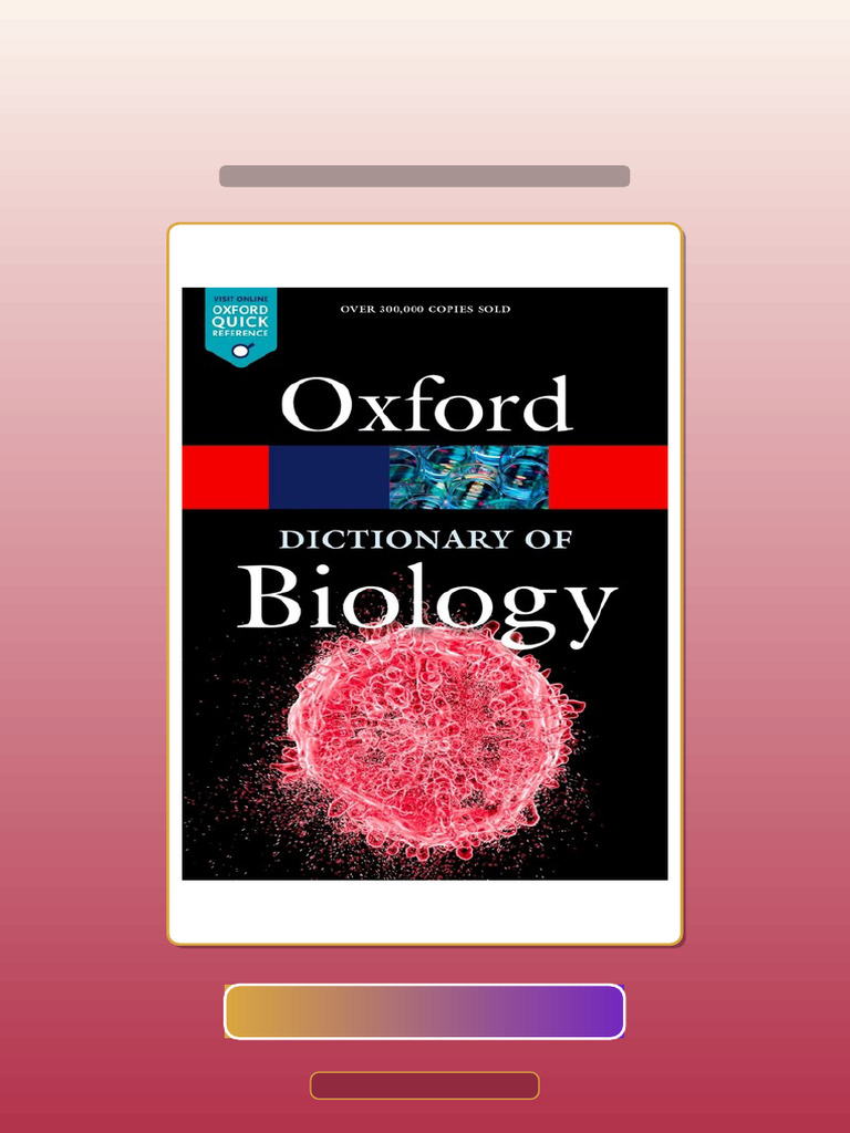 A Dictionary of Biology 8th Edition Download Instantly | PDF