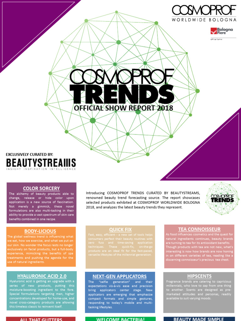 2018 COSMOPROF Beauty Trends Report | PDF | Cosmetics | Perfume