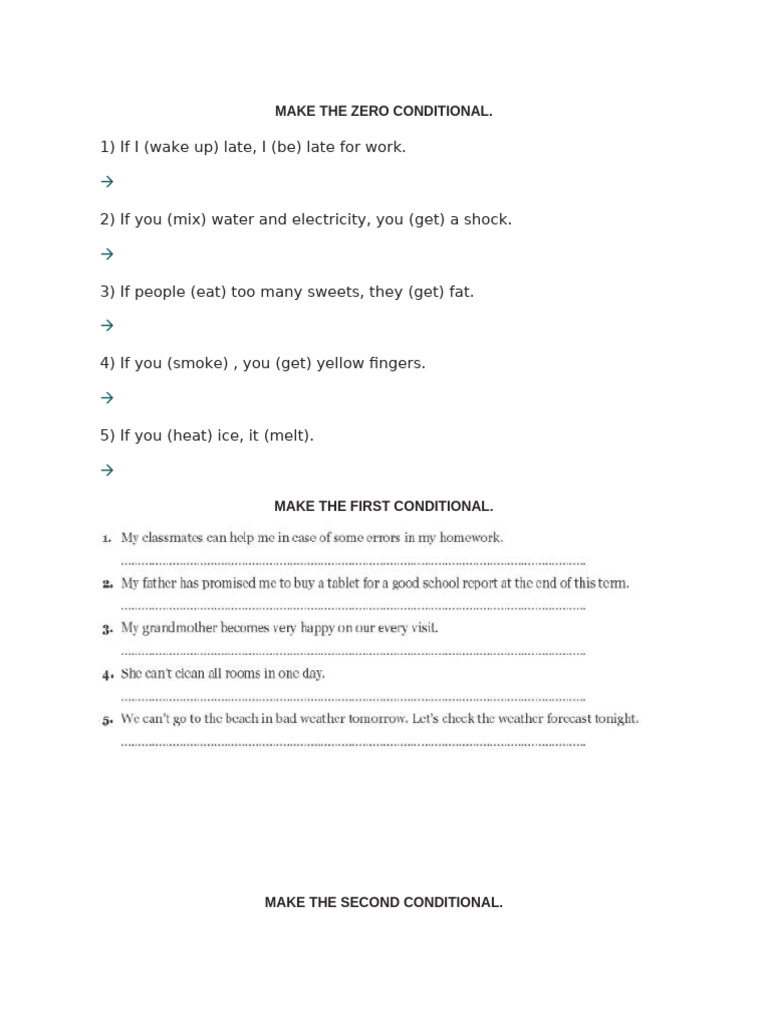 Make Conditionals | PDF