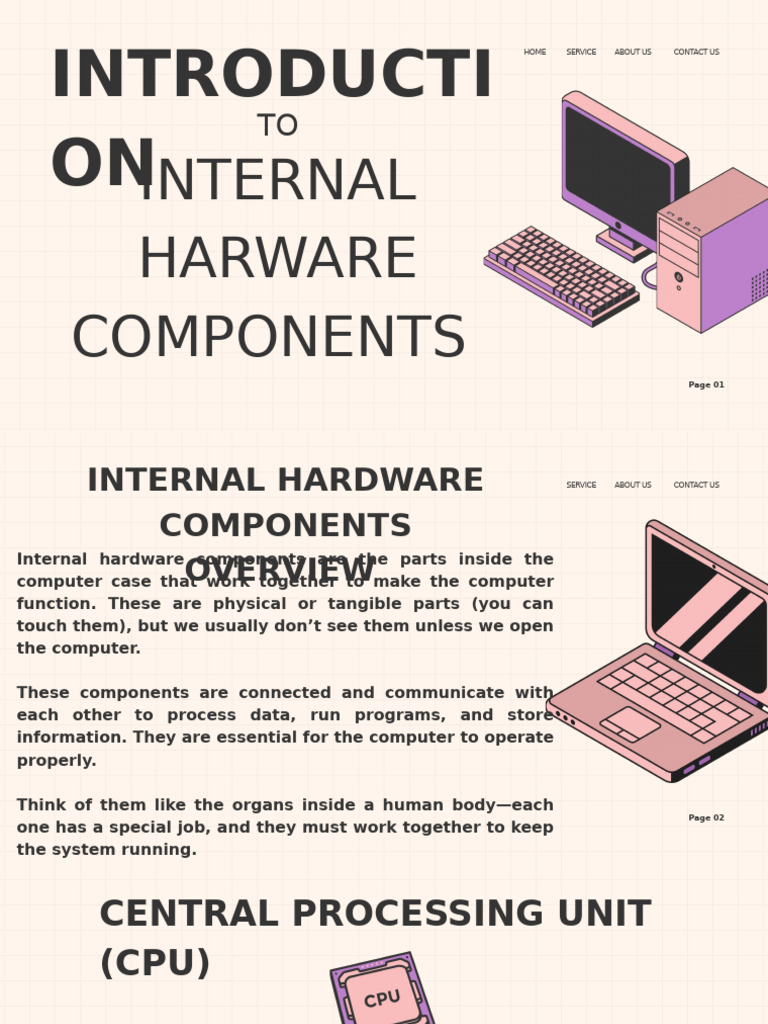 Introduction To Internal Hardware Components | PDF | Random Access ...