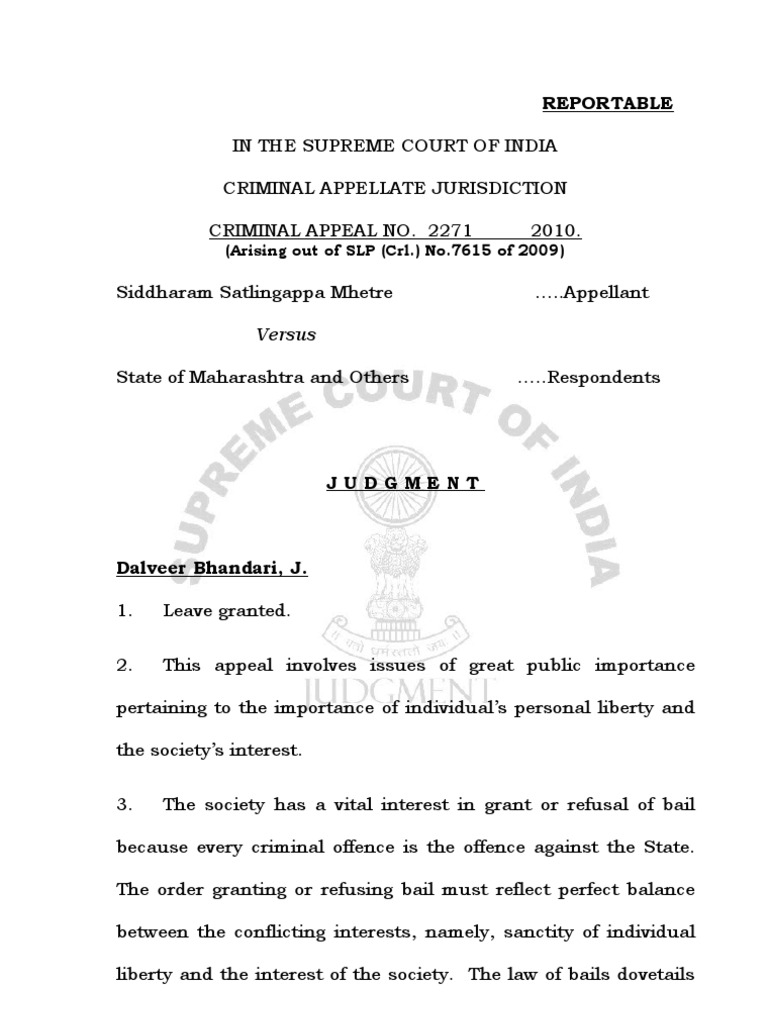 Anticipatory Bail Guidelines Once Bail Given There Is No Need To