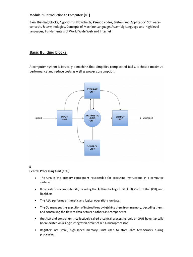 Computer Basics: Hardware & Software Overview | PDF | Computer Data ...