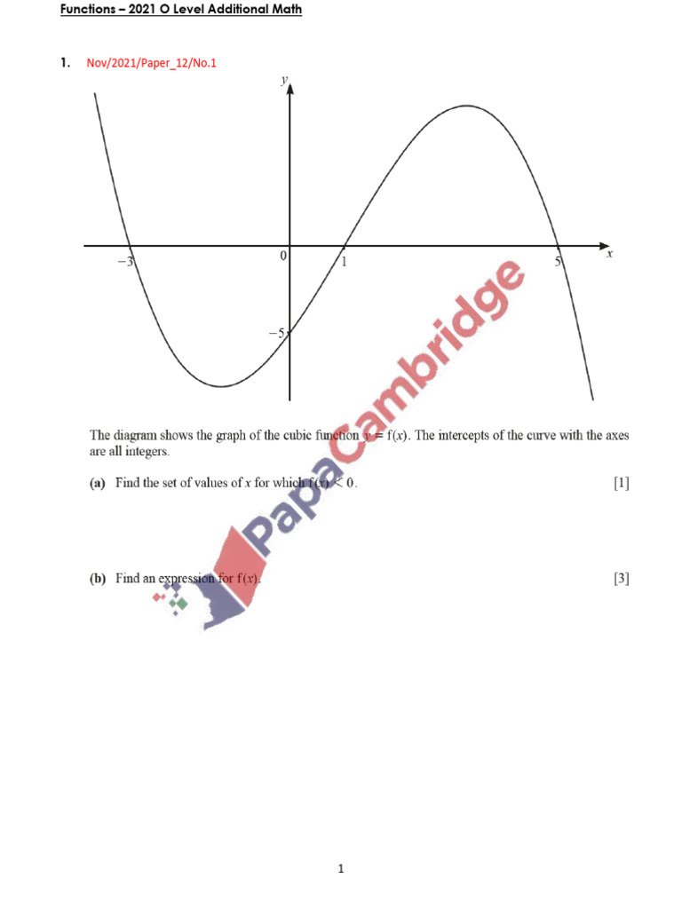 2021 Functions O Level 4037 | PDF