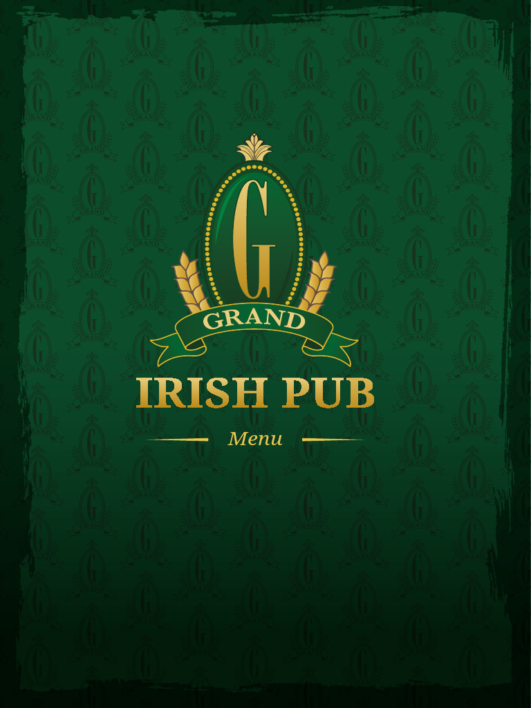 Grand Irish Pub Menu Highlights | PDF