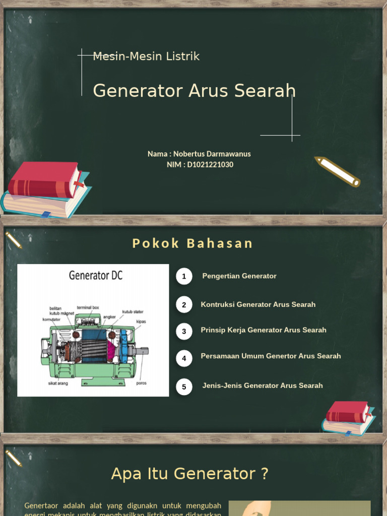 Prinsip dan Jenis Generator DC | PDF