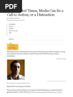 Media Disruptions May Spread Unrest by Forcing Offline Communication