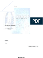 Gantt Enfermería Práctica Administrativa