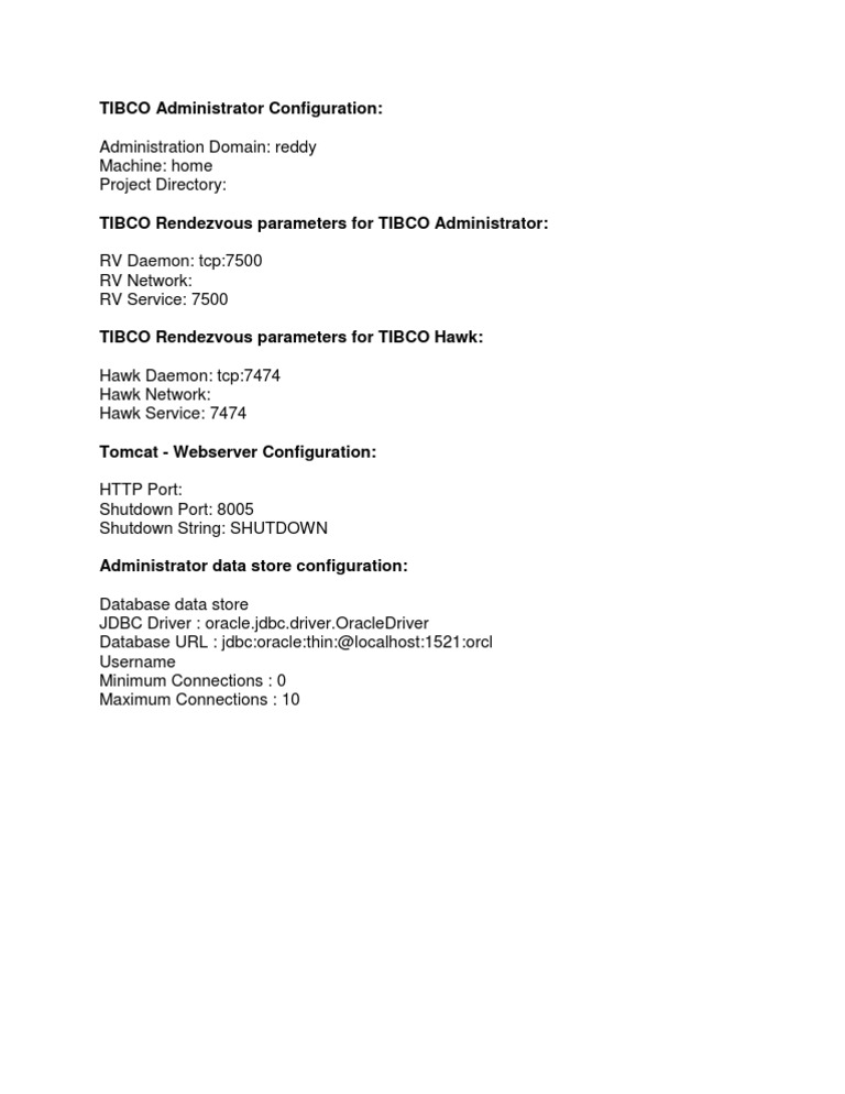 TIBCO Administrator Configuration Guide | PDF | Data Management ...