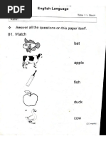 Grade 3 English 3rd Term Test Papers | PDF | Cuisine | Foods
