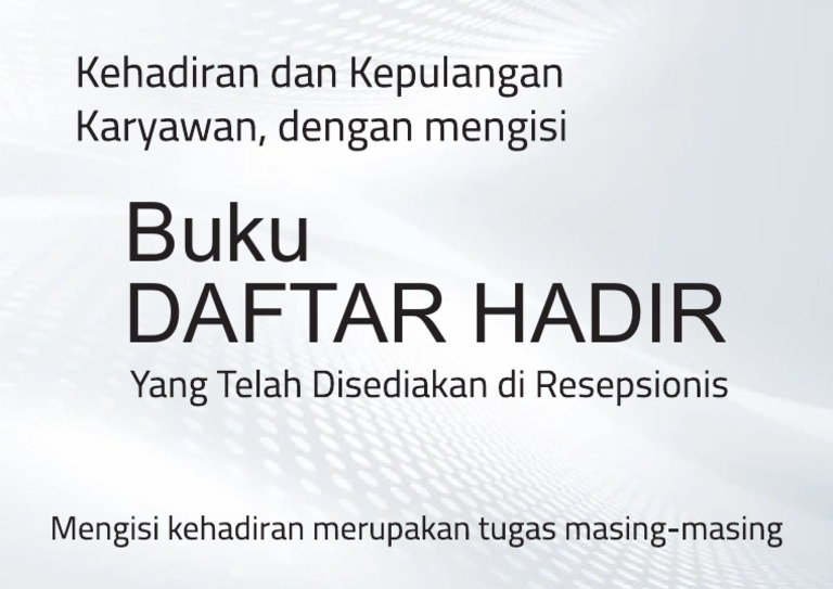Daftar Hadir | PDF