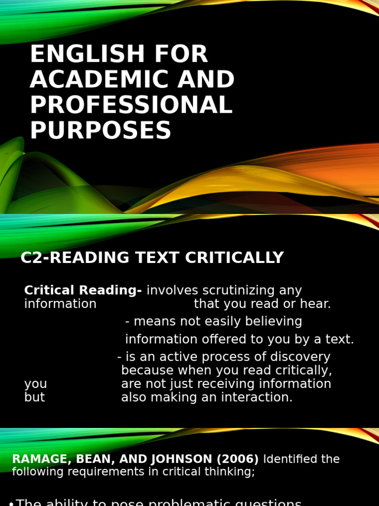 English For Academic and Professional Purposes | PDF | Information ...