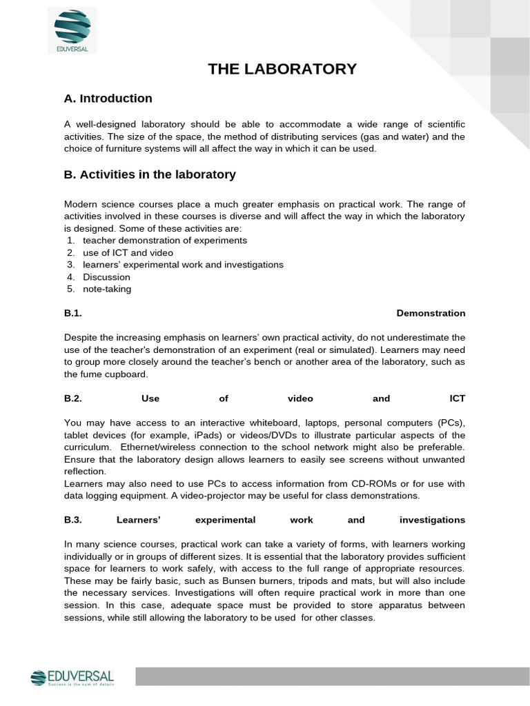 Laboratory Design for Science Education | PDF | Acid | Chemical Substances