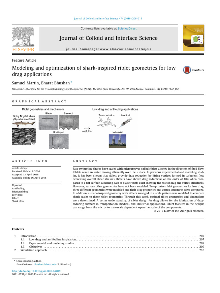 2016 Modeling and Optimization of Shark Inspired Ribl 2016 Journal of ...