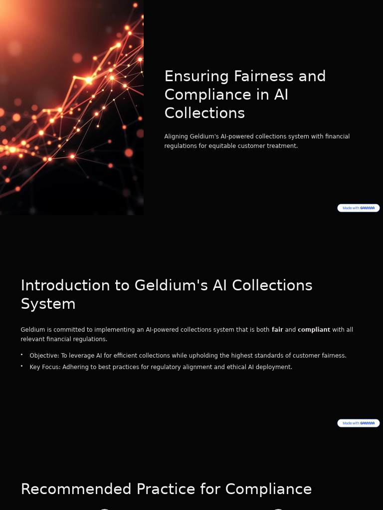 Geldium's Fair AI Collections Strategy | PDF | Artificial Intelligence ...