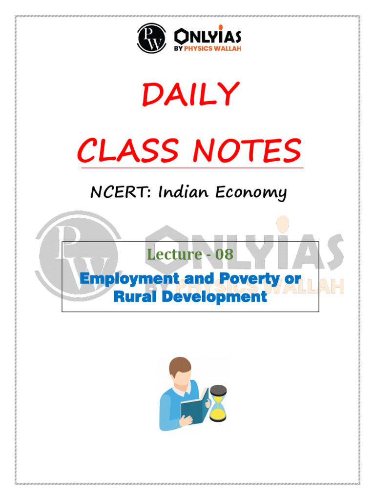 Economy 08 - Daily Class Notes | PDF | Poverty Threshold | Consumption ...
