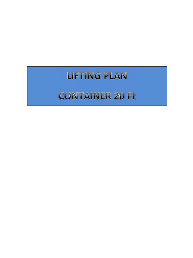 Pengangkatan Container 20ft dengan Crane | PDF