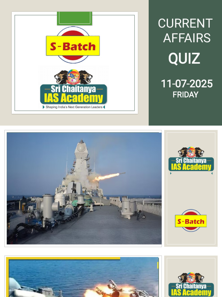 Current Affairs 11-07-2025 FRIDAY | PDF | Military Technology | Naval ...