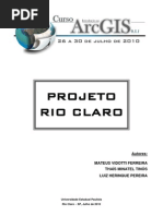 Download Projeto Rio Claro Tutorial ArcGis by Carolina Pietczak SN89050296 doc pdf