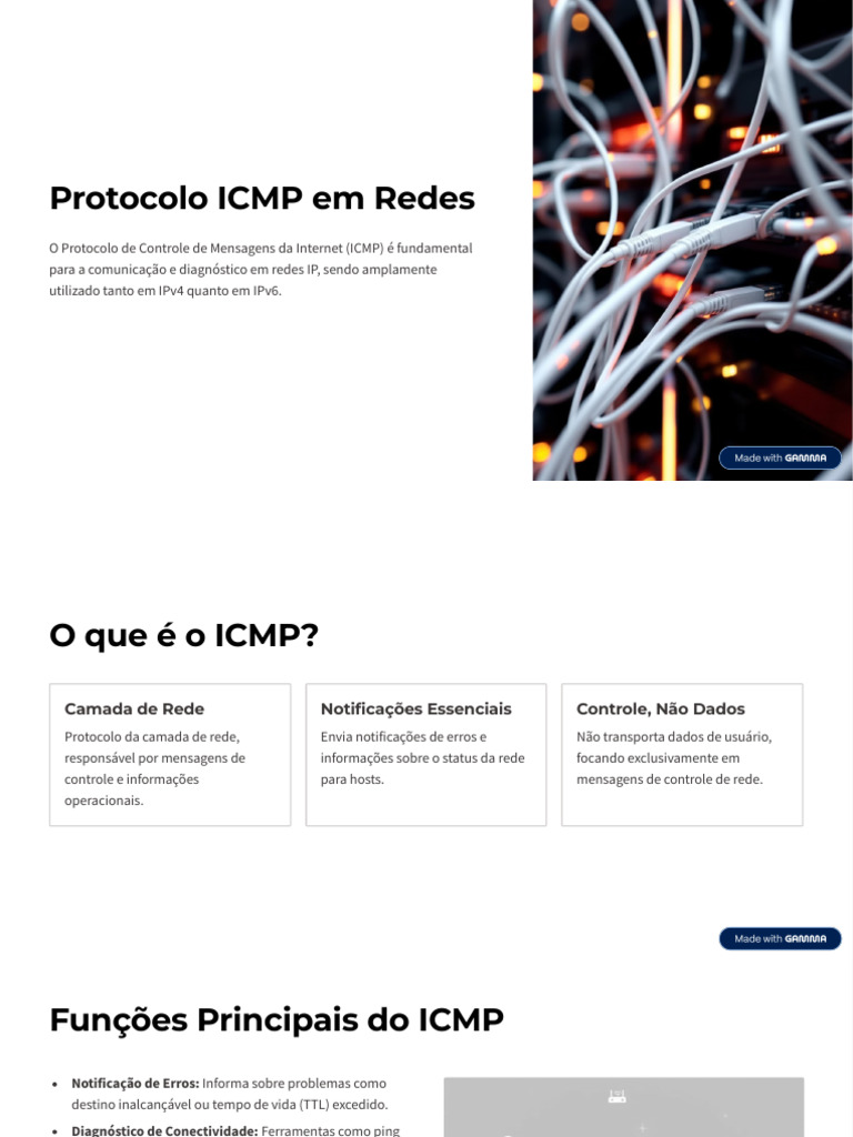 Protocolo ICMP: Funções e Importância | PDF | Rede de computadores ...
