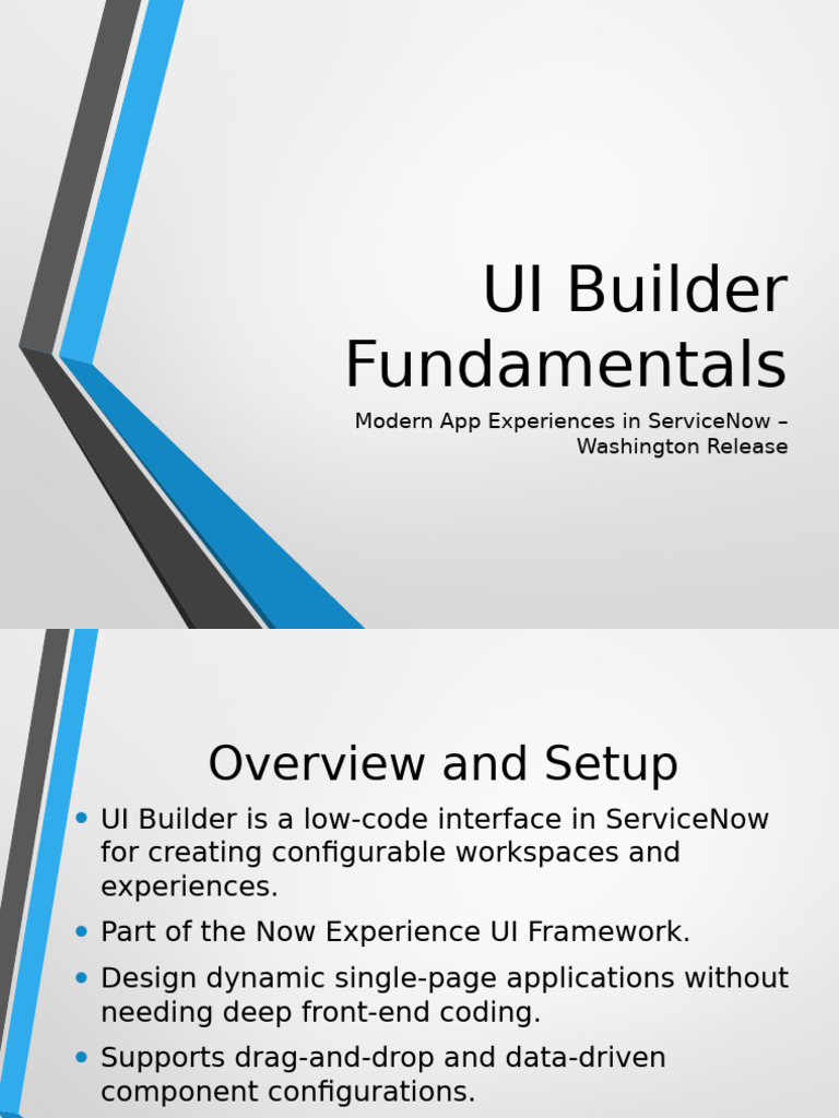 UI Builder Fundamentals | PDF | User Interface | System Software