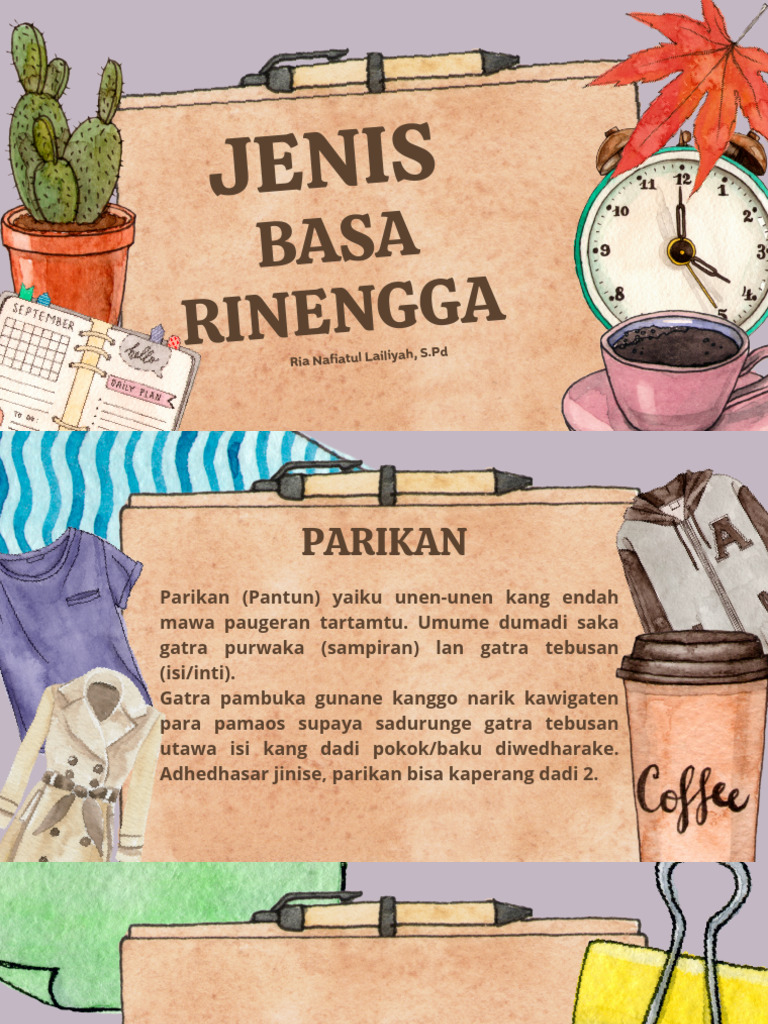 Jenis-jenis Basa Rinengga dan Contoh | PDF