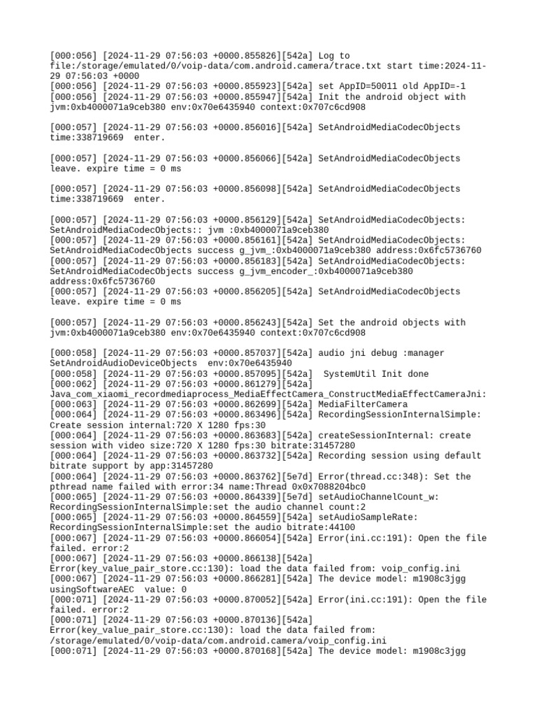 Android Camera Audio Logging Data | PDF | Shader | Computing
