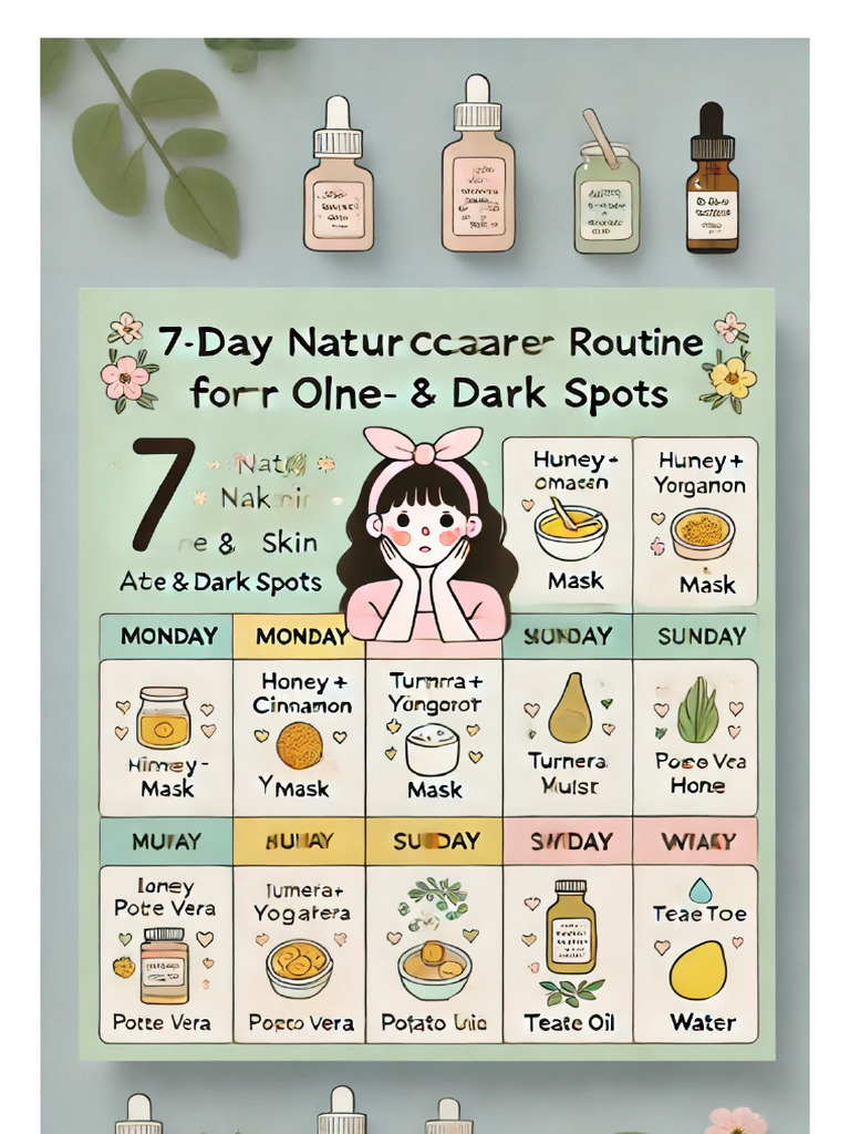 7 Day Skincare Routine Oily Skin | PDF