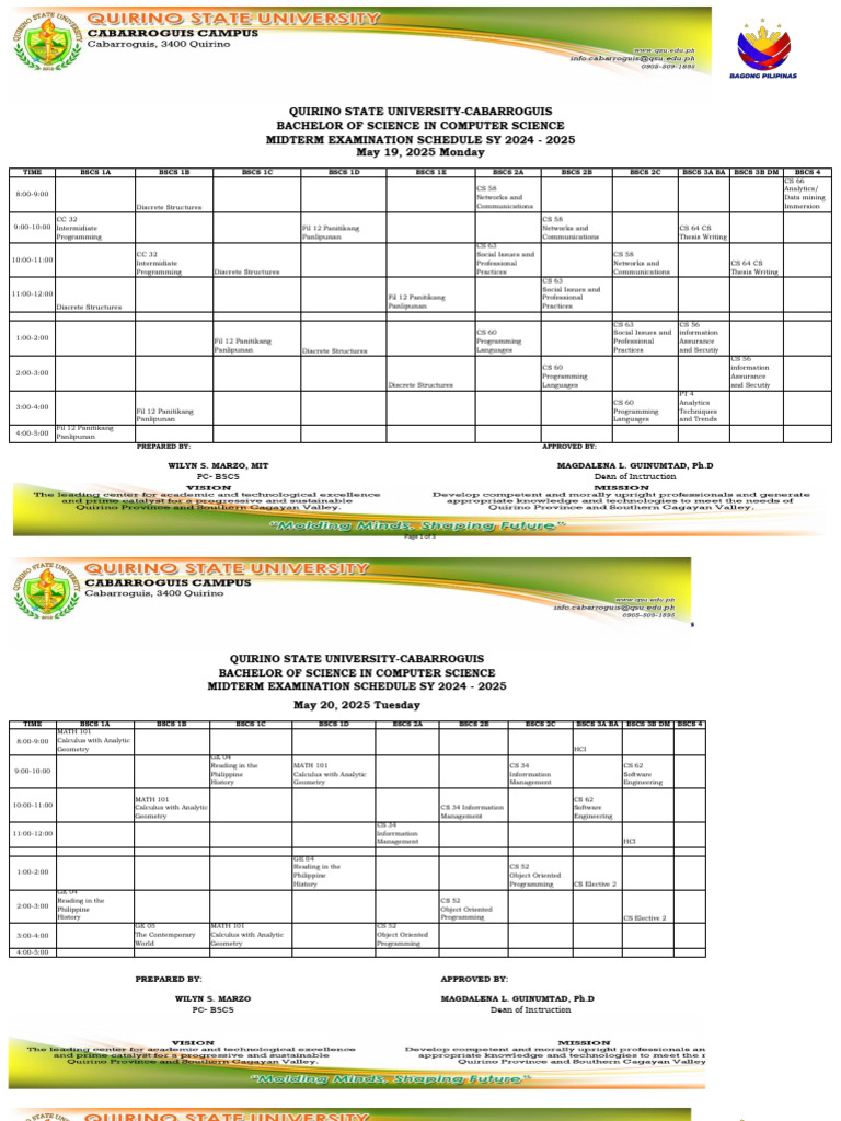 2024 2025 2nd Sem Prelim Exam | PDF | Bachelor Of Science | Computing