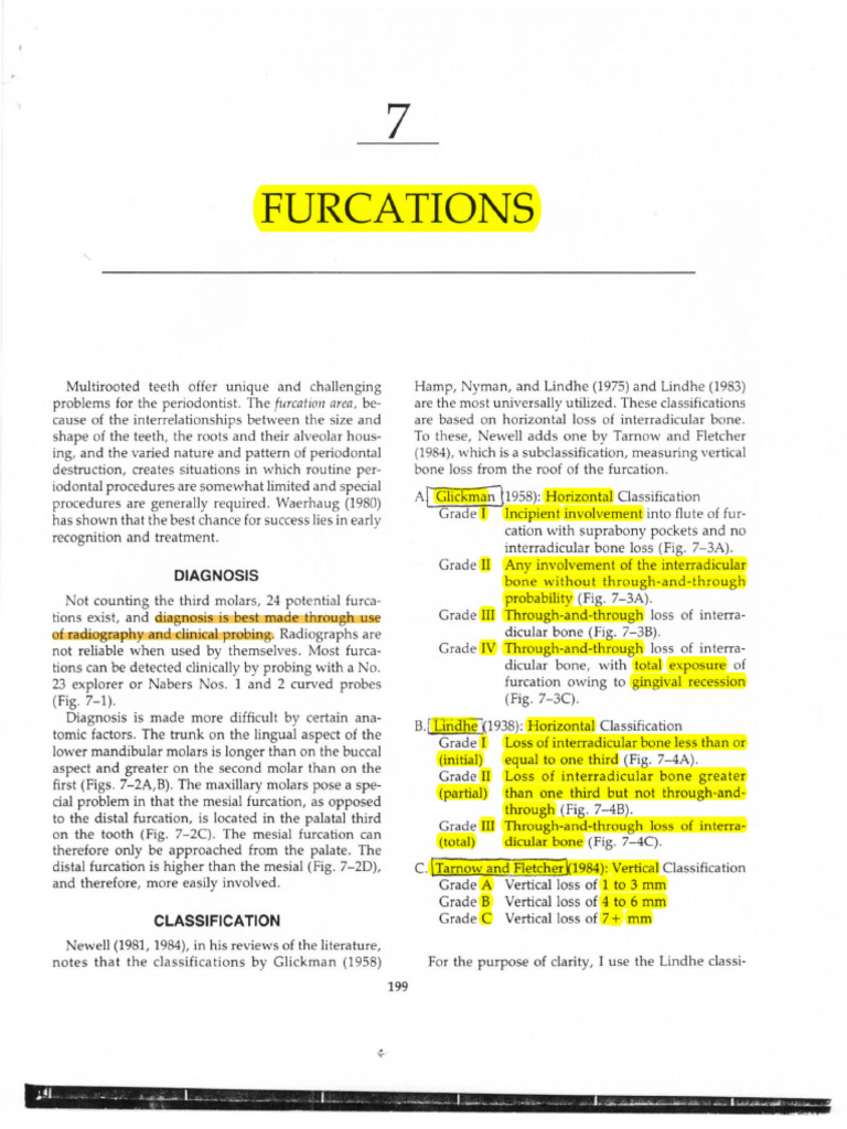 Furcation Classification Overview | PDF | Dentistry | Periodontology