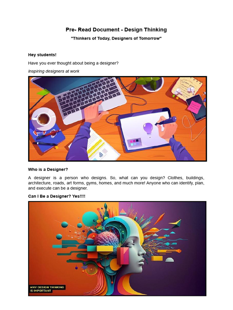 Introduction to Design Thinking Process | PDF | Design Thinking ...