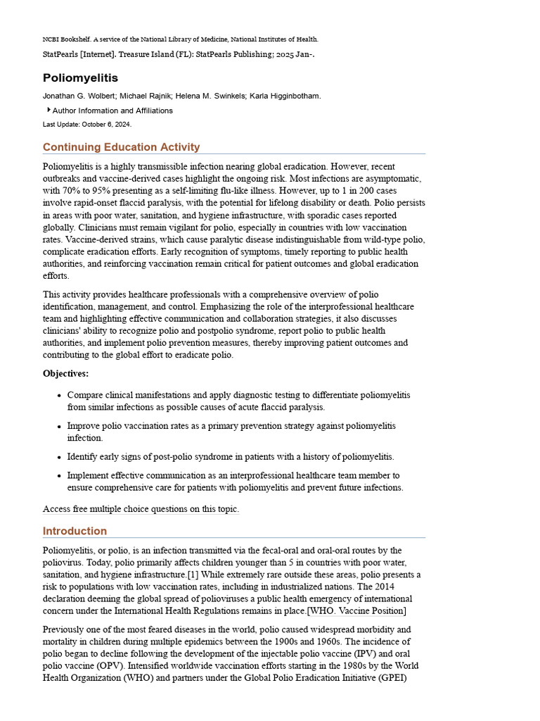WWW Ncbi NLM Nih GovbooksNBK558944 | PDF | Eradication Of Infectious ...