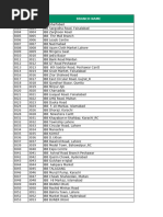 HBL Branch Codes and Locations | PDF | Lahore | Karachi