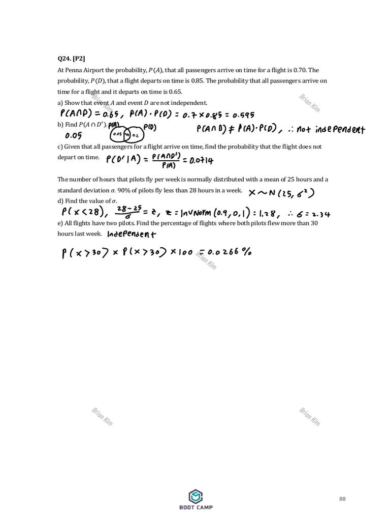 Boot Camp v3 Ch.17 Probability Distributions QP | PDF | Normal ...