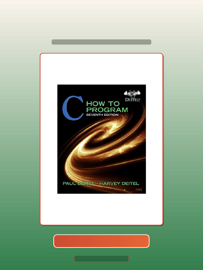 Real Test Bank C How To Program 7E 7th Edition 013299044X Ebook and ...