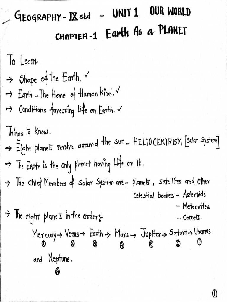 Geography - The Earth As Our Planet | PDF